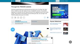 Through income tax e-filing website - How to view your TDS through ...