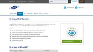 High-Speed Internet and WiFi Service up to 600Mbps | TDS Cable ...