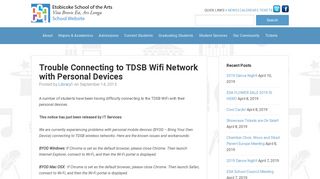 Trouble Connecting to TDSB Wifi Network with Personal Devices