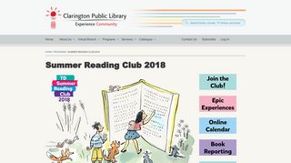 TD Summer Reading Club - Clarington Public Library