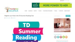 TD Summer Reading Club Halifax - great prizes ... - Family Fun Canada