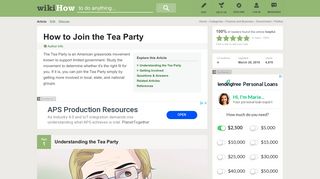 How to Join the Tea Party: 11 Steps (with Pictures) - wikiHow