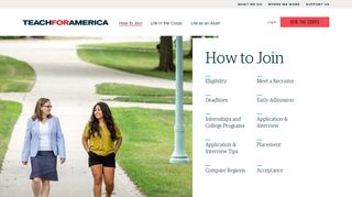 How to Join | Teach For America