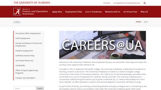 Jobs – careers.ua.edu | The University of Alabama
