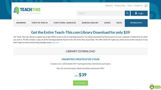 Library - ESL EFL Teaching Resources - Teach-This.com