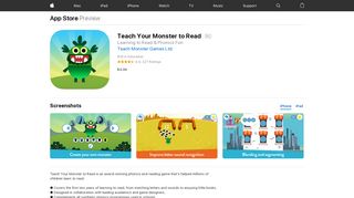 Teach Your Monster to Read on the App Store - iTunes - Apple