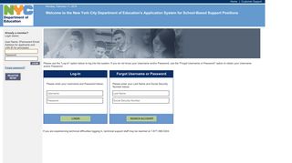 Welcome to the New York City Department of Education's Application ...