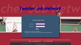 School Login - Teacher Job Network