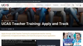Teacher training application - Apply and track | UCAS