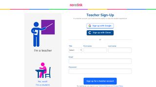 Teacher Signup | NoRedInk