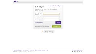 Student Sign-In - TeachTCI