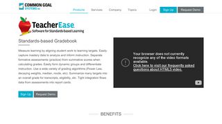 Standards based Gradebook - TeacherEase