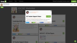 CIE Teacher Support | Home | IGCSE Websites | ... - Scoop.it