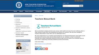 Teachers Mutual Bank | NSW Teachers Federation