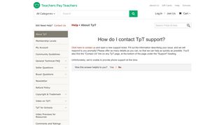 How do I contact TpT support? | Teachers Pay Teachers