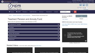 Teachers' Pension and Annuity Fund - NJ.gov