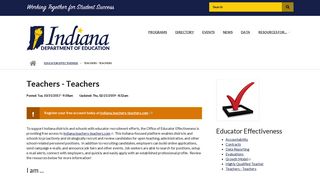 Teachers - Teachers | IDOE - IN.gov