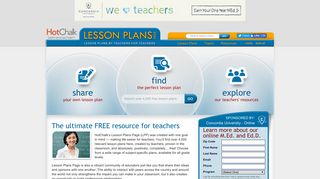 Free Lesson Plans For Teachers, By Teachers | LessonPlansPage.com