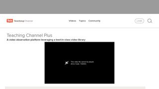 Tch Plus: Video Observation Platform for Teachers - Teaching Channel