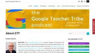 About GTT - Google Teacher Tribe Podcast