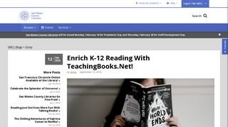 Enrich K-12 Reading With TeachingBooks.Net! | San Mateo County ...