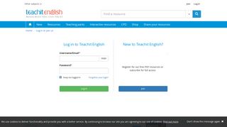 Log in or join us - Teachit English