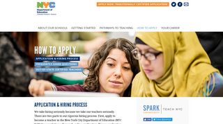 Application & Hiring Process | Apply to Teach in New ... - Teach NYC