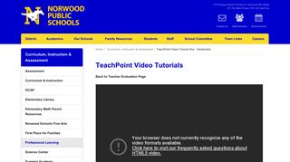 TeachPoint Video Tutorial One - Introduction | Curriculum ...