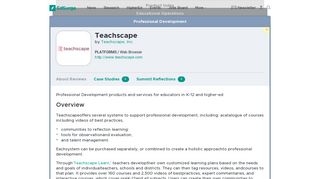 Teachscape | Product Reviews | EdSurge