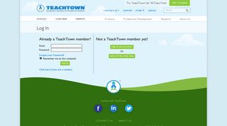 TeachTown - Log In