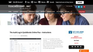 The Audit Log in QuickBooks Online Plus Archives - TeachUcomp, Inc.