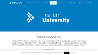 Tealium University tag management training