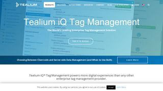 Tag Management System - Tealium IQ Enterprise Solutions | Tealium