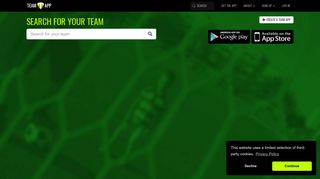 Search for your team - Team App