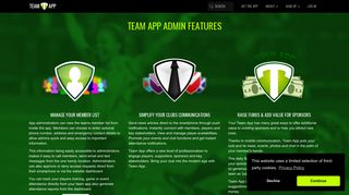 Team App Admin Features