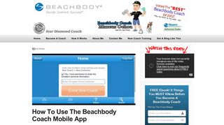 How To Use The Beachbody Coach Mobile App - Video Demo & Tips!