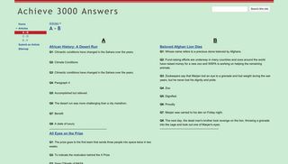 A - B - Achieve 3000 Answers - Google Sites