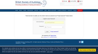 Please login - British Society of Audiology