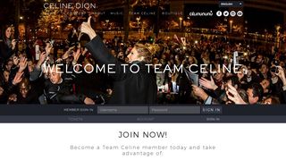Welcome to Team Celine | Celine Dion
