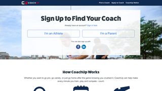 Sign Up | CoachUp