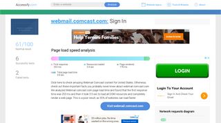 Access webmail.comcast.com. Sign In