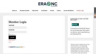 Member Login - ERA-NC Alliance