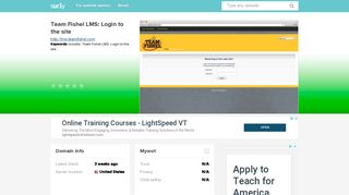 lms.teamfishel.com - Team Fishel LMS: Login to the ... - LMS Team ...