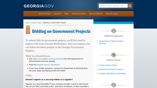 Bidding on Government Projects | Georgia.gov