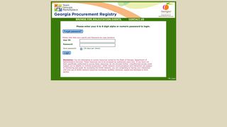 Georgia Procurement Registry Login - IIS7