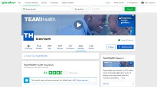 TeamHealth Employee Benefit: Health Insurance | Glassdoor