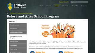 Before and After School Program - Edithvale Primary School