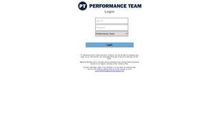 Login - Performance Team