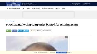 Phoenix marketing companies busted for running scam - Phoenix ...