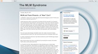 The MLM Syndrome: MLM and Team Phoenix...A 